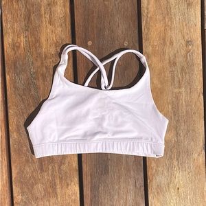 Athleta girl 8/10 light pink sports bra